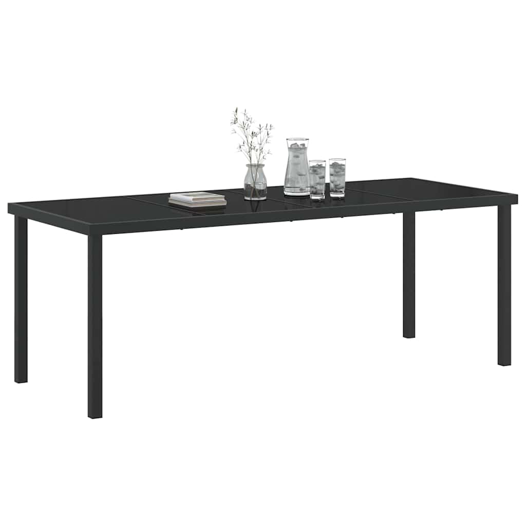 Hagebord Svart 200 x 80 x 73 cm Metall