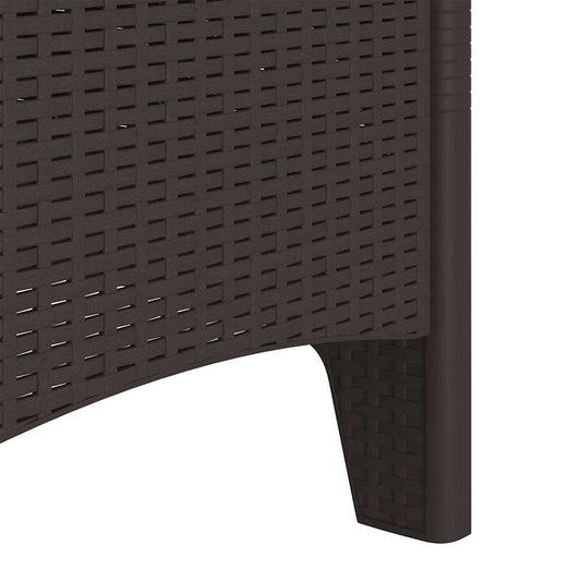 Hage Stol med pute 2 pcs Brun 53 x 49 x 85 cm Polypropen