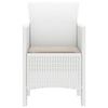 Hage Stol 2 pcs Hvit 53 x 49 x 85 cm PP