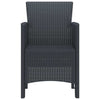 Hage Stol 4 pcs Antrasitt 53 x 49 x 85 cm PP