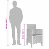 Hage Stol 4 pcs Antrasitt 53 x 49 x 85 cm PP