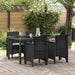 Hage Stol med pute 4 pcs Antrasitt 53 x 49 x 85 cm Polypropen