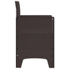 Hage Stol 4 pcs Brun 53 x 49 x 85 cm PP