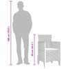 Hage Stol 4 pcs Brun 53 x 49 x 85 cm PP