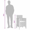 Hage Stol 4 pcs Brun 53 x 49 x 85 cm PP