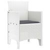 Hage Stol 4 pcs Hvit 53 x 49 x 85 cm PP