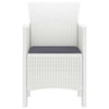Hage Stol 4 pcs Hvit 53 x 49 x 85 cm PP
