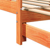 Dagseng med uttrekksseng Vokset brunt 180x200 cm Massivt furutre