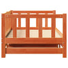 Utrekkseng uten madrass Voksebrun 2x(80x200) cm