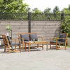 Hagesofa Set Naturlig Heltre teak