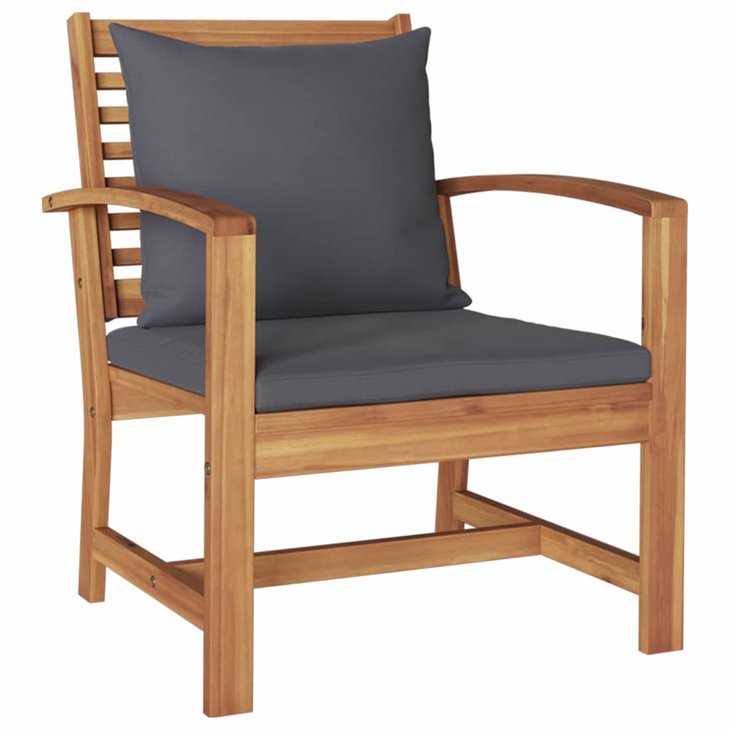 Hagesofa Set Naturlig Heltre teak