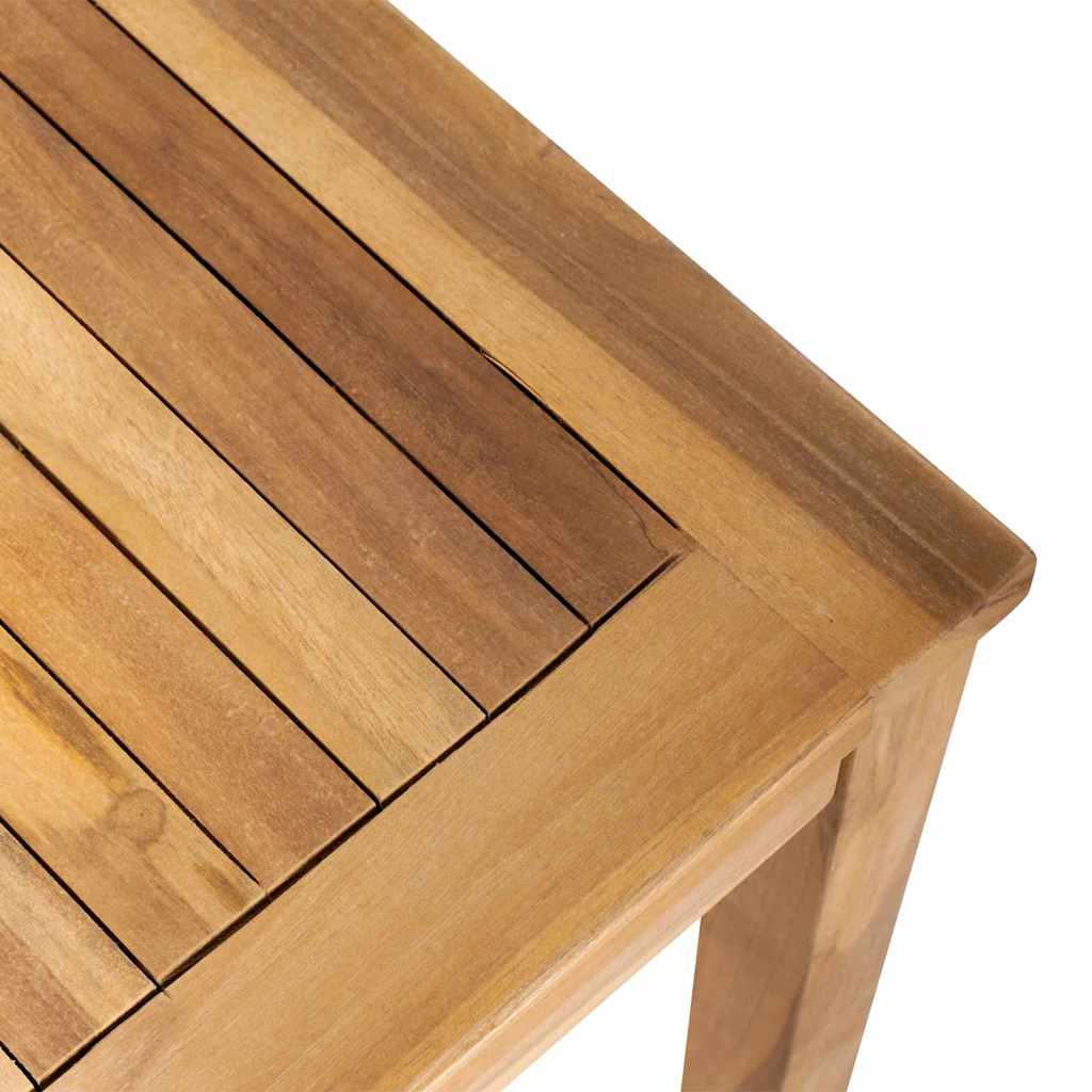 Hagesofa Set 3 pcs Naturlig Massivt Teaktre
