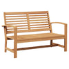Hagesofa Set Naturlig Heltre teak