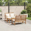 Hagesofa Set Naturlig Heltre teak