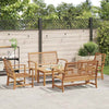 Hagesofa Set Naturlig Heltre teak