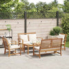 Hagesofa Set Naturlig Heltre teak