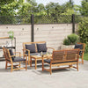 Hagesofa Set Naturlig Heltre teak