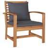 Hagesofa Set Naturlig Heltre teak