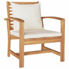 Hagesofa Set Naturlig Heltre teak