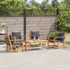 Hagesofa Set Naturlig Heltre teak
