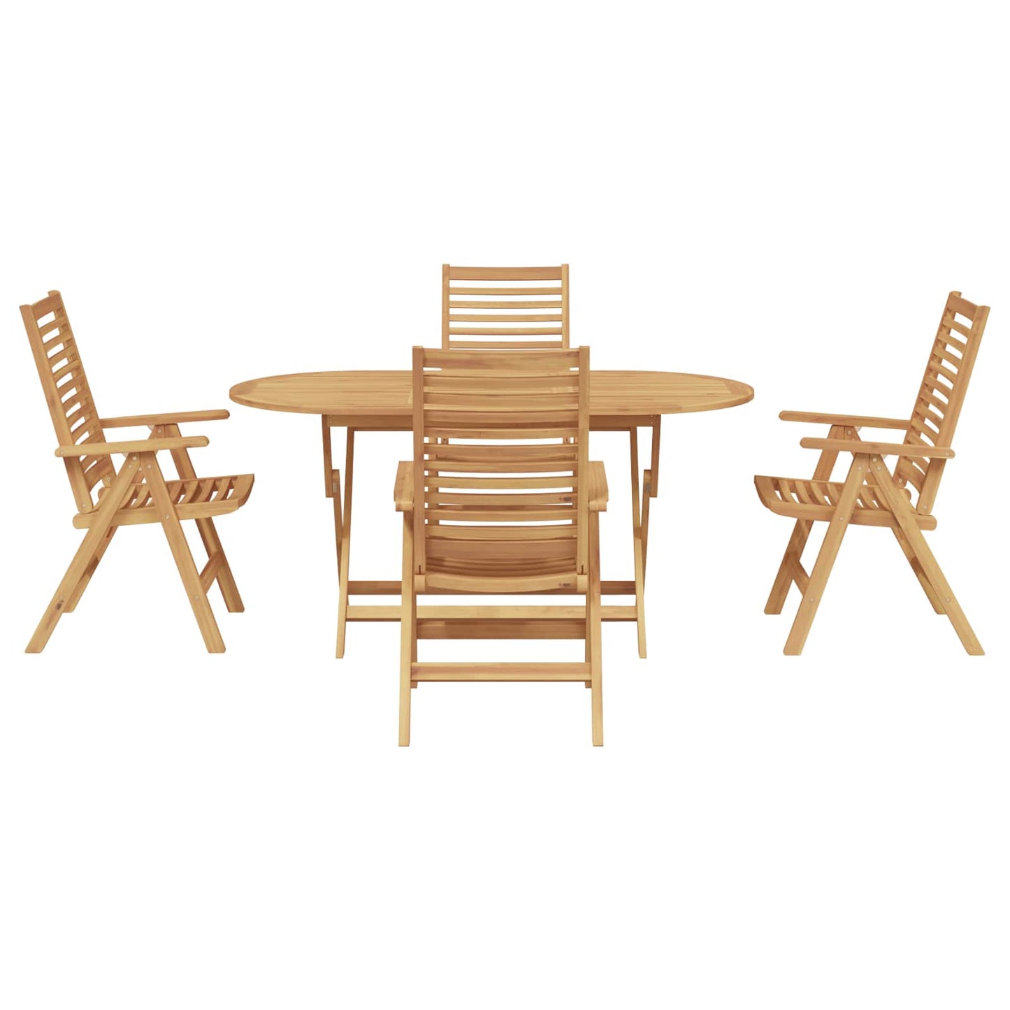 Hage Spisegruppe 5 pcs Brun Massivt Teaktre