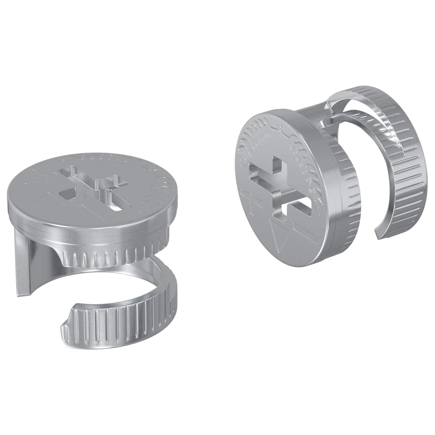Kamelåsemuttere 2 pcs sølv 12 x 10 mm Metall
