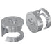 Kamelåsemuttere 2 pcs sølv 15 x 11,5 mm Metall