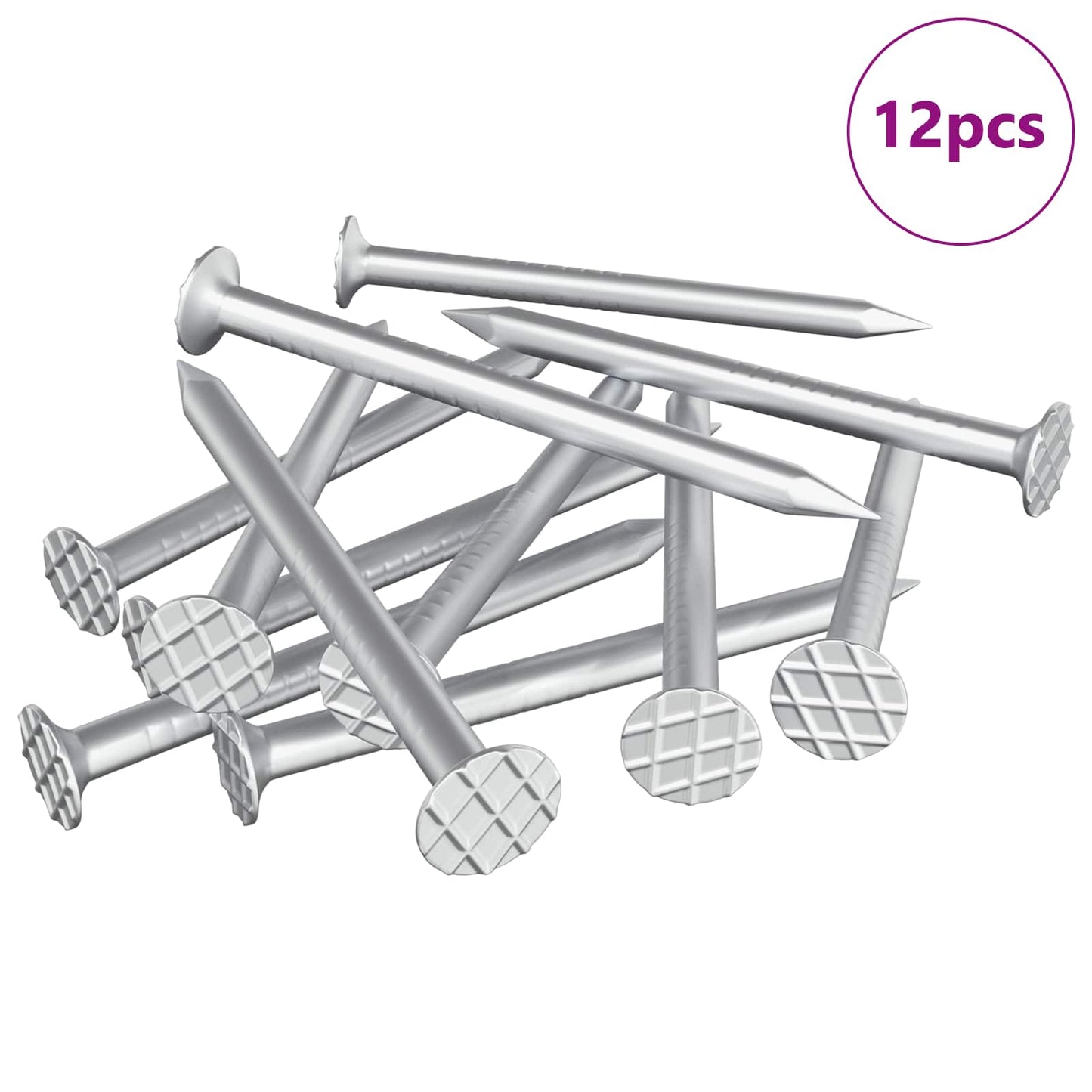 Spikre for Tre 12 pcs sølv Ø 3 x 15 mm Metall