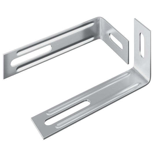 Anti-tipp brakett Ensfarget 2 pcs sølv 74,5 x 15 x 32 mm Jern