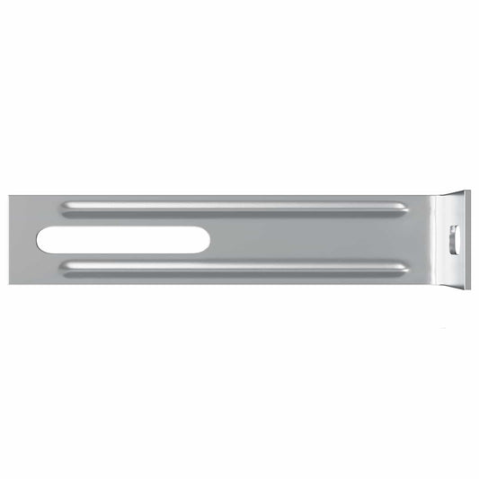 Anti-tipp brakett Ensfarget 12 pcs sølv 74,5 x 15 x 32 mm Jern