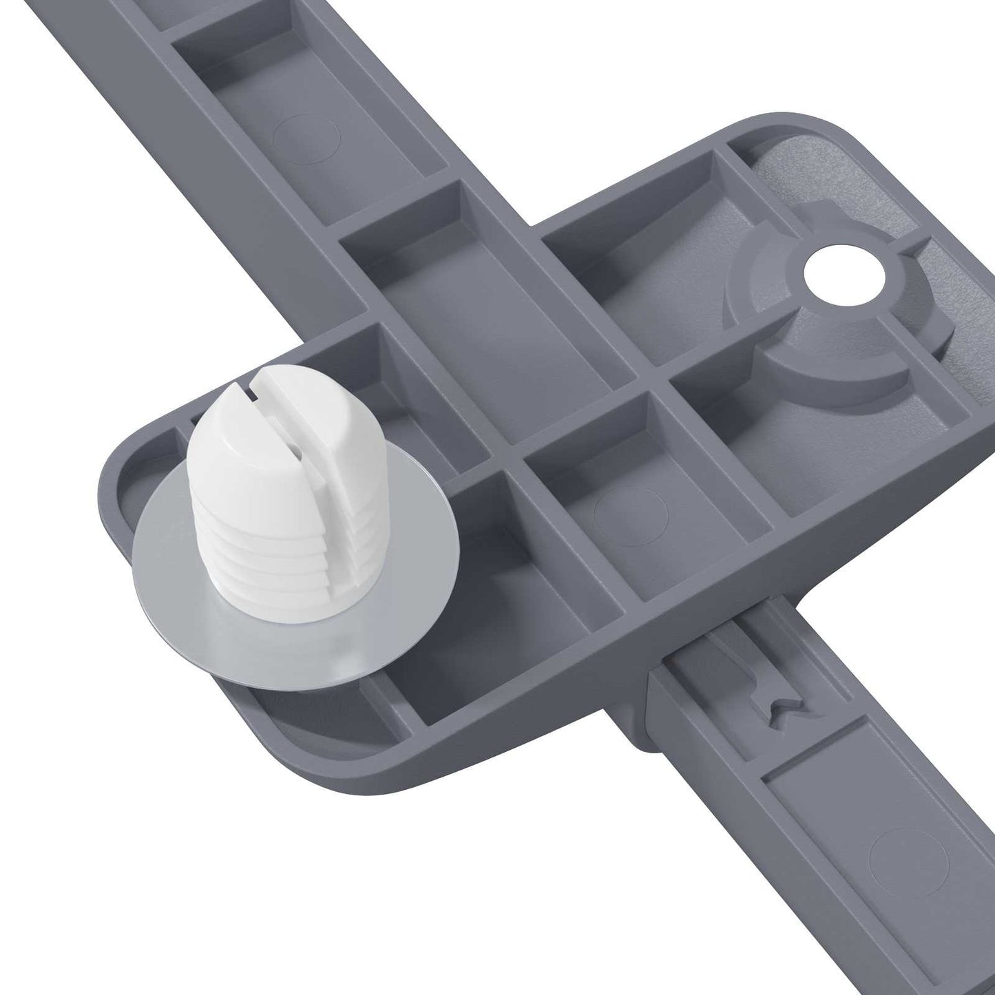Myk lukking demper 12 pcs Grå 125 x 47 x 15 mm PP