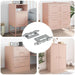 Lås 2 pcs sølv 46 x 17 x 1,2 mm Stål