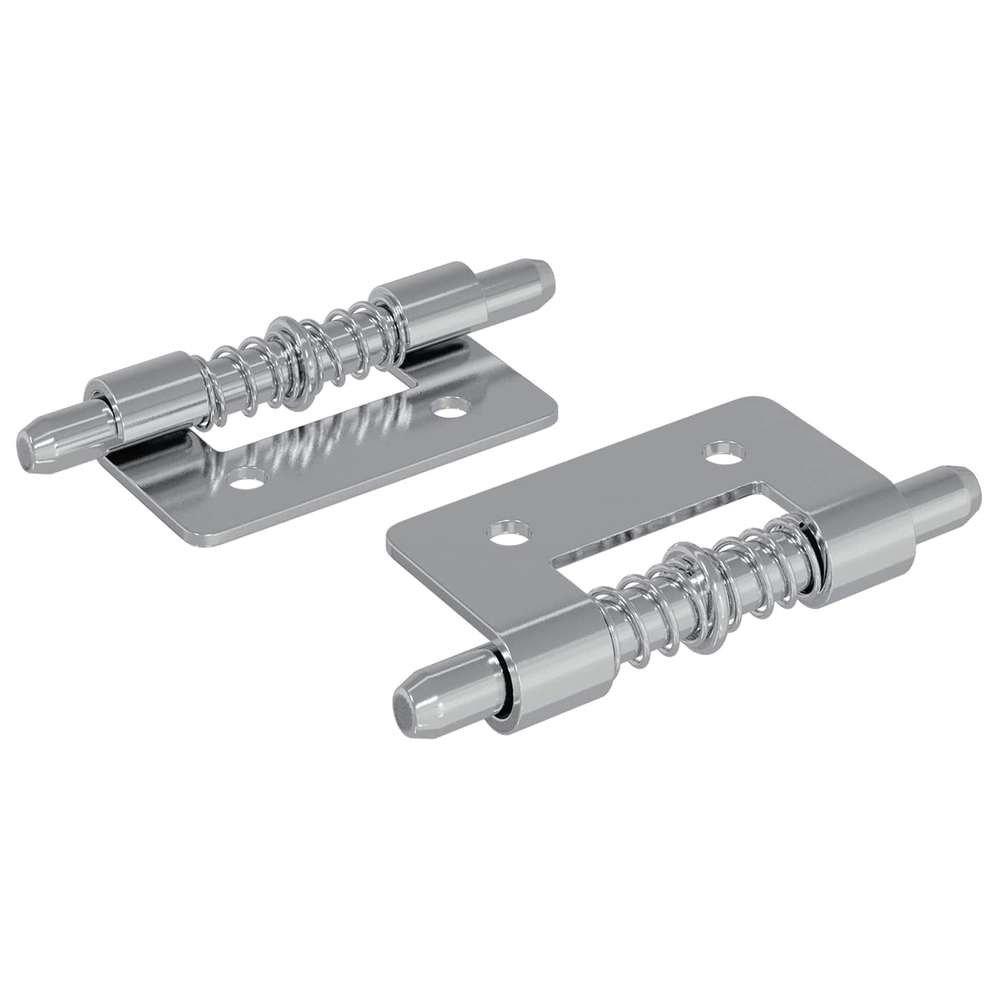 Lås 2 pcs sølv 46 x 17 x 1,2 mm Stål