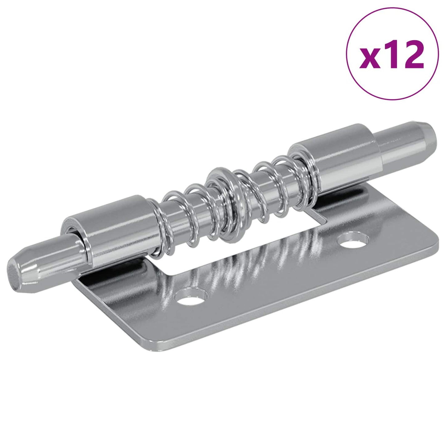 Lås 12 pcs sølv 46 x 17 x 1,2 mm Stål