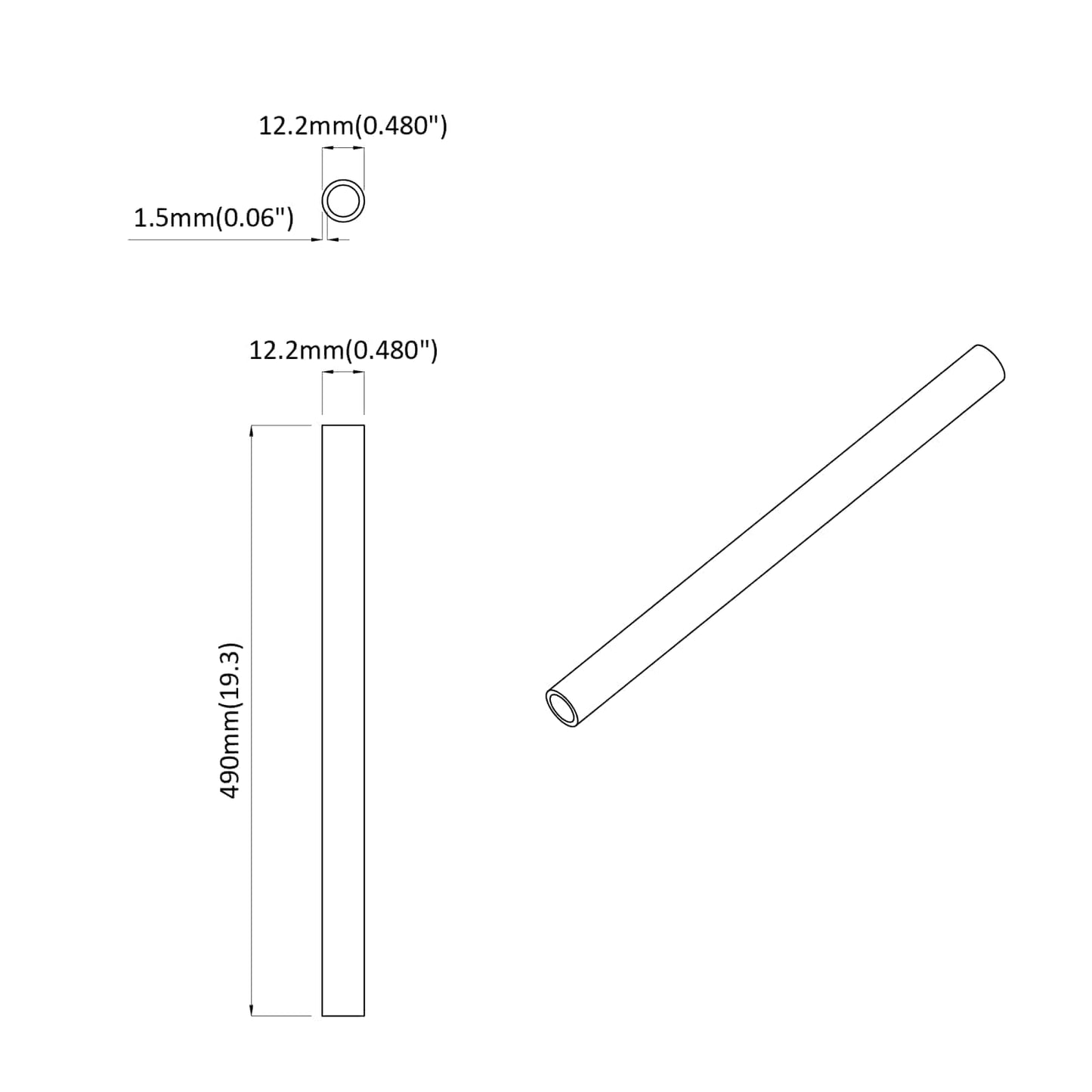 PVC Rør 29 pcs Hvit PP og PE
