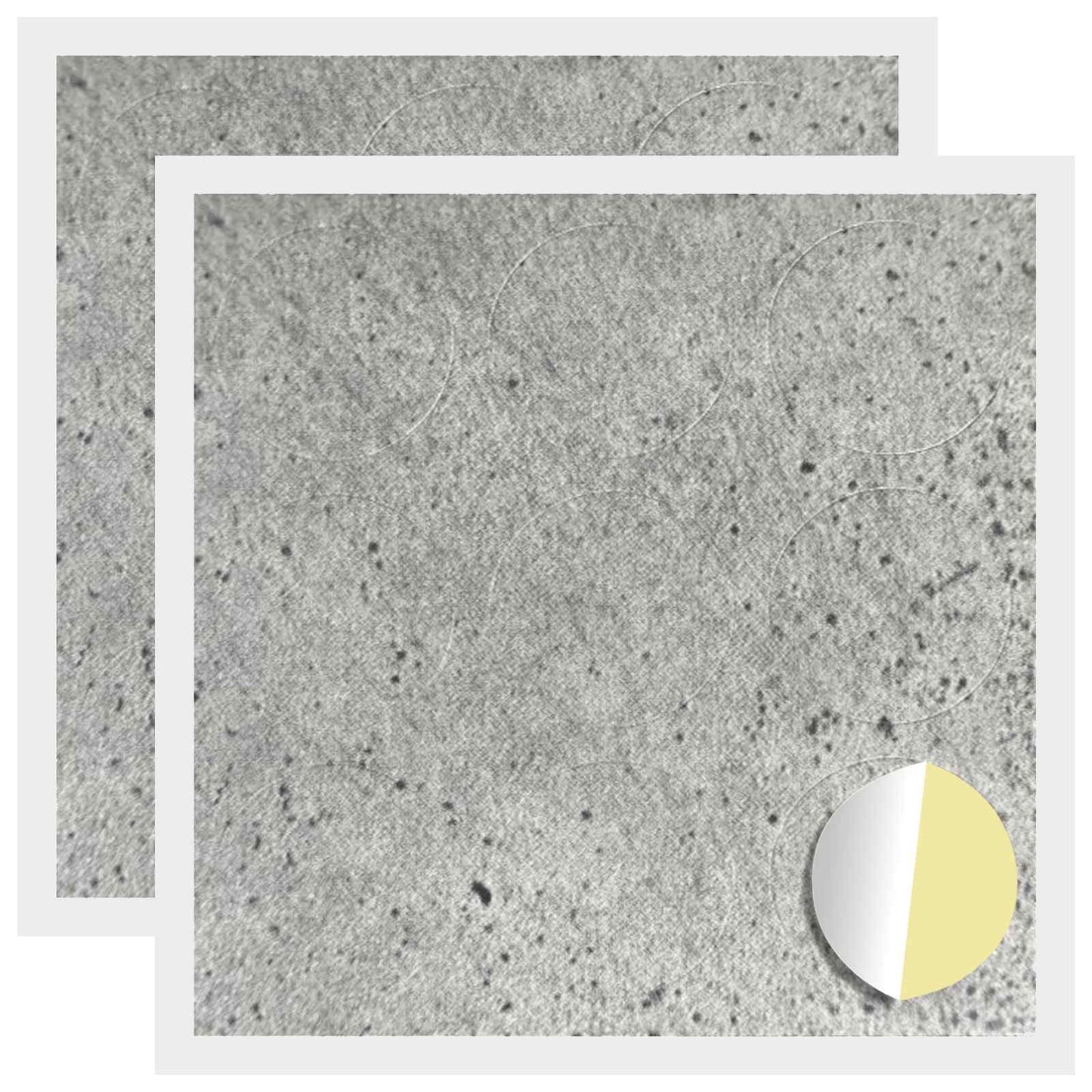 Klebende skrue deksel 2 pcs Betonggrå Ø 20 x 0,5 mm