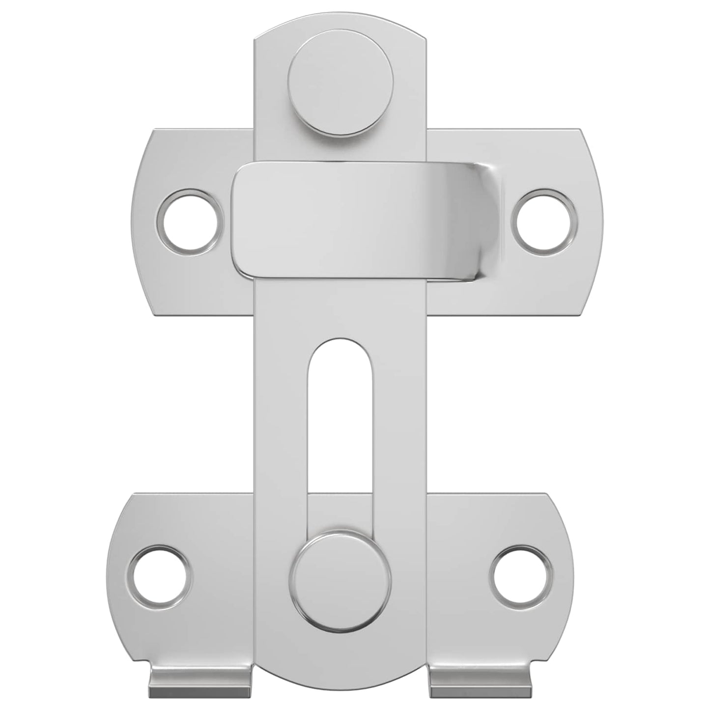 Dørlåsen 2 pcs sølv 70 x 8 mm Stål
