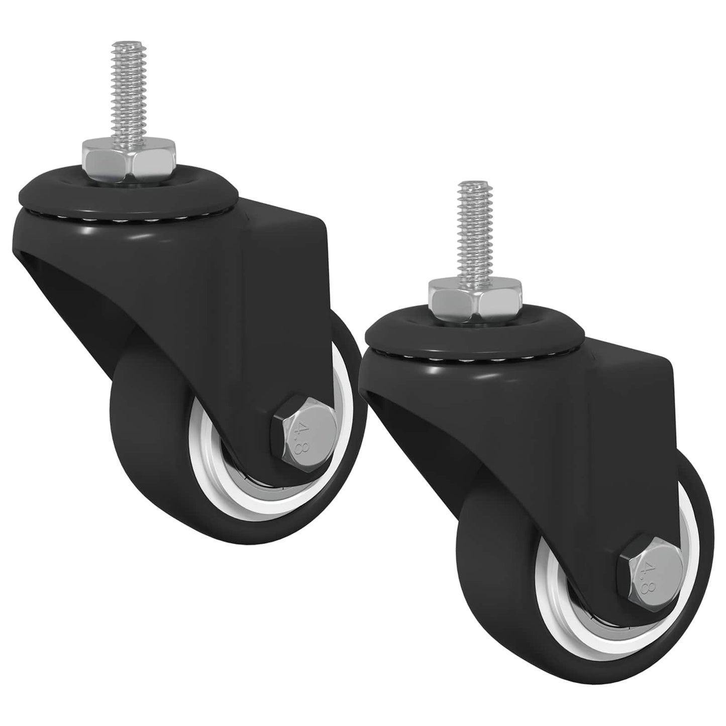Svinghjul 2 pcs Svart 40,4 x 40,4 x 19,7 mm Jern og nylon