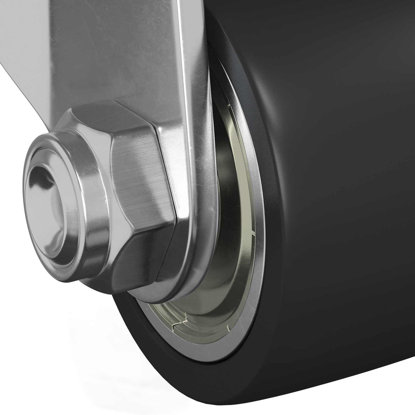 Hjul 2 pcs sølv 44,1 x 44,1 x 1,95 mm Nylon