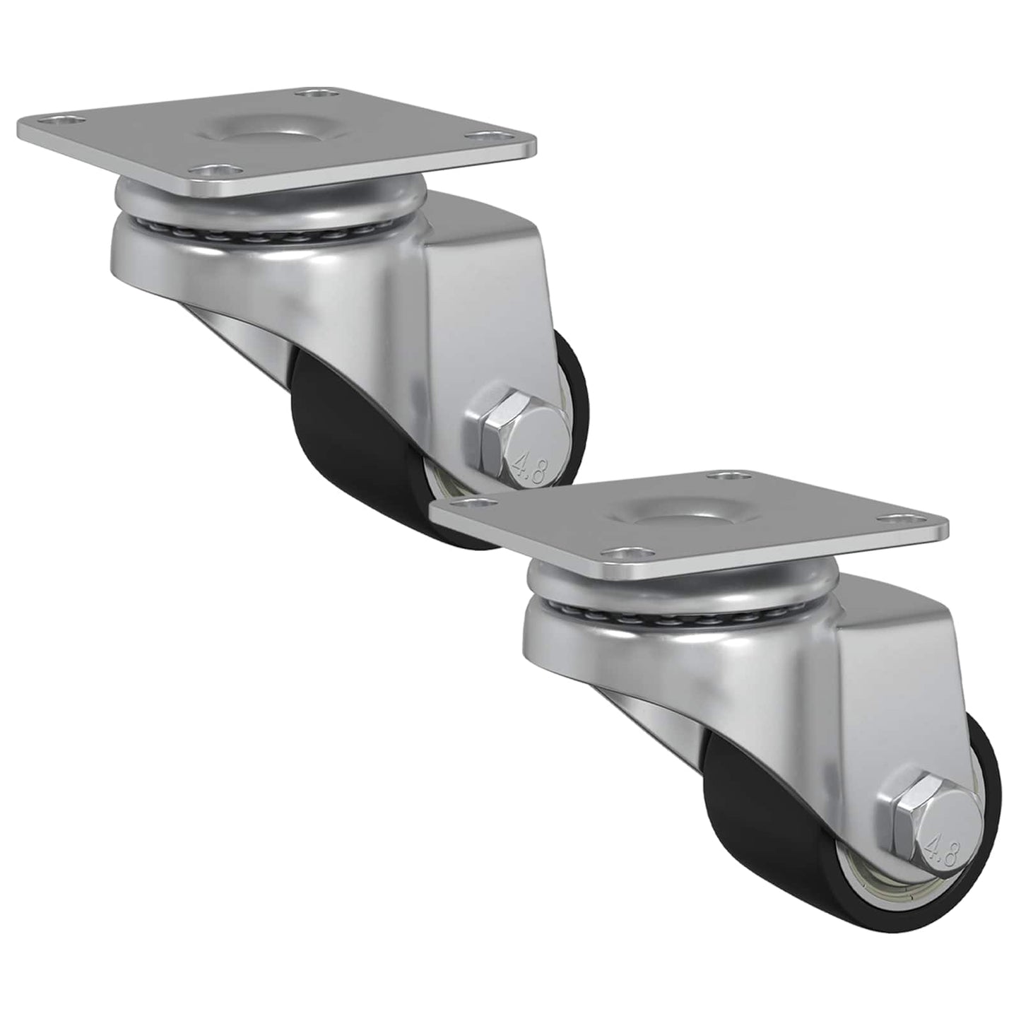 Hjul 2 pcs sølv 44,1 x 44,1 x 1,95 mm Nylon