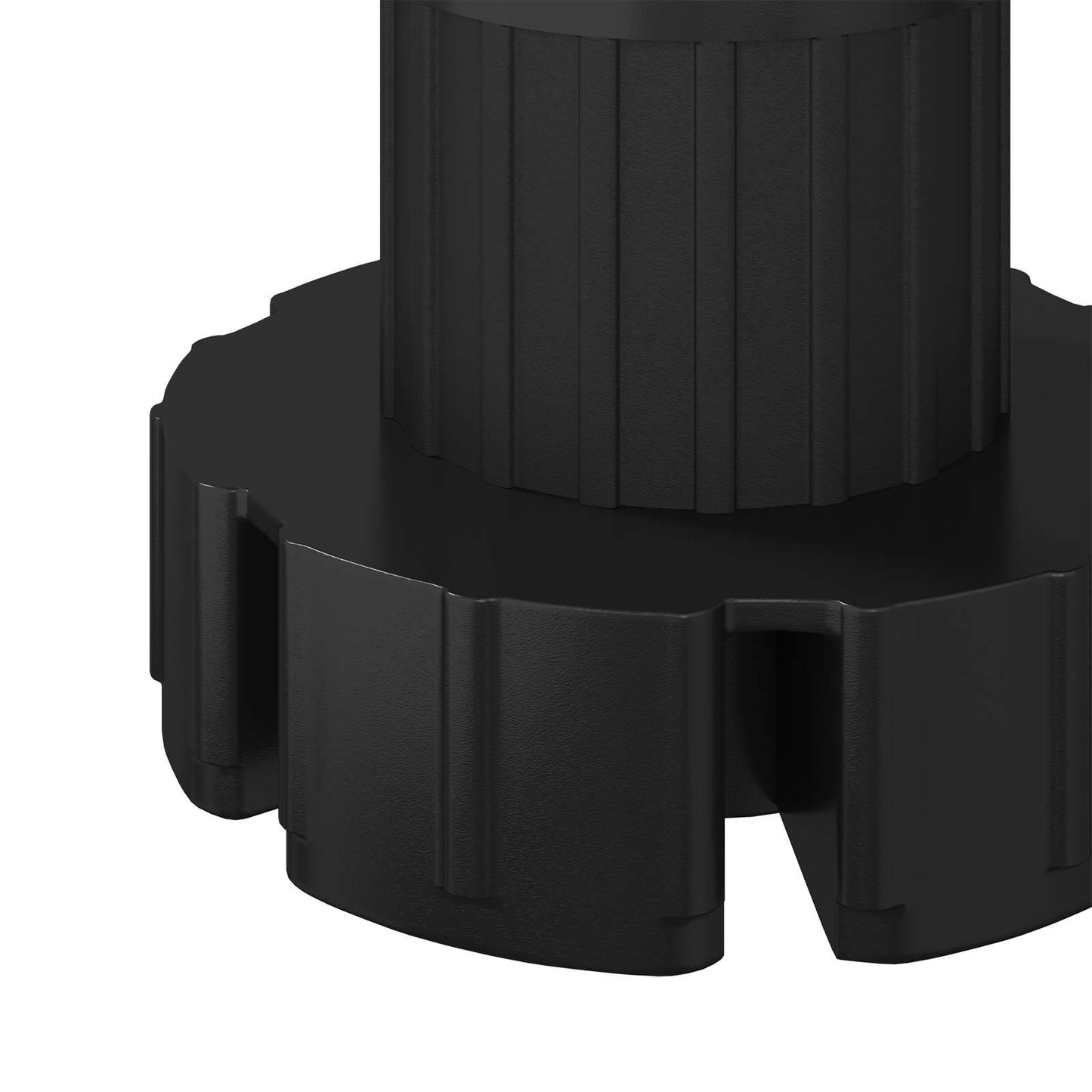 Møbelføtter Justerbar 2 pcs Svart 46 x 46 x 128 mm PP