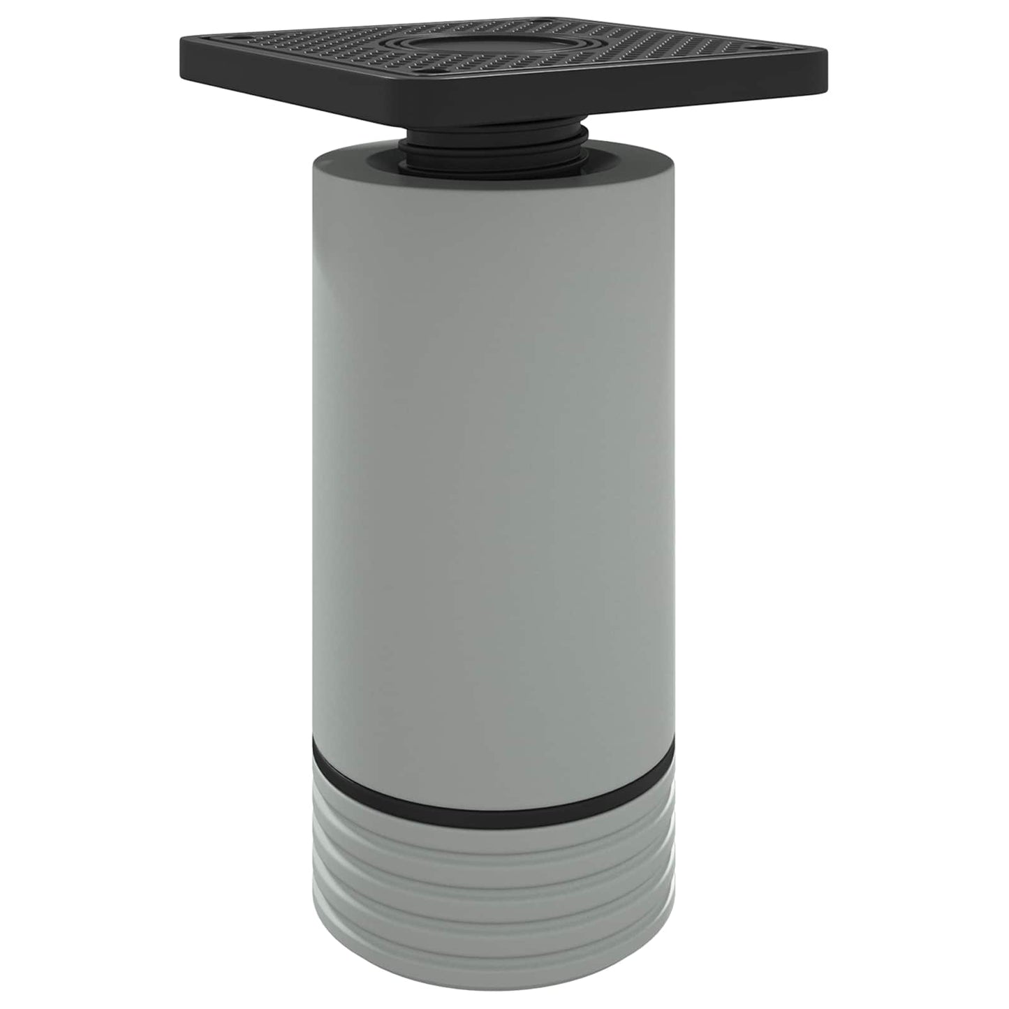 Møbelføtter Justerbar 12 pcs Hvit 64 x 64 x 100 mm PP