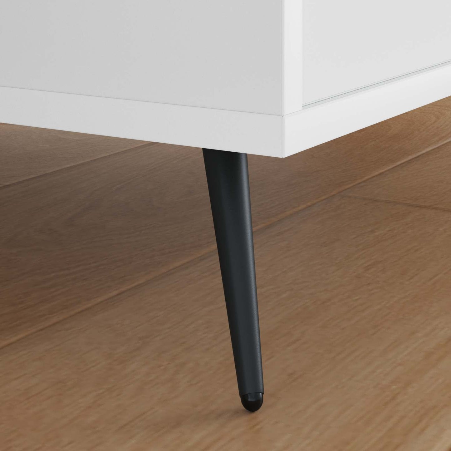 Stående føtter 2 pcs Svart 56 x 56 x 100 mm Jern