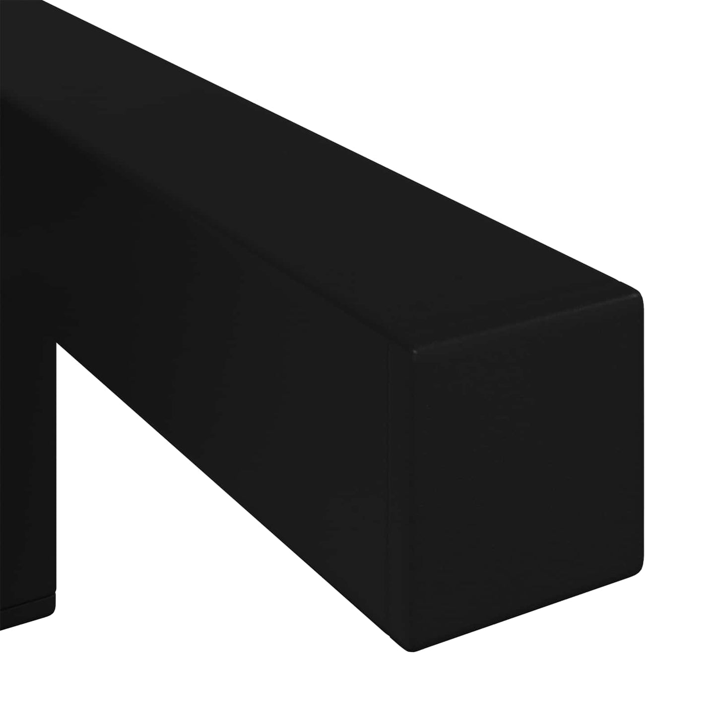 Stående føtter 2 pcs Svart 57 x 57 x 100 mm Jern