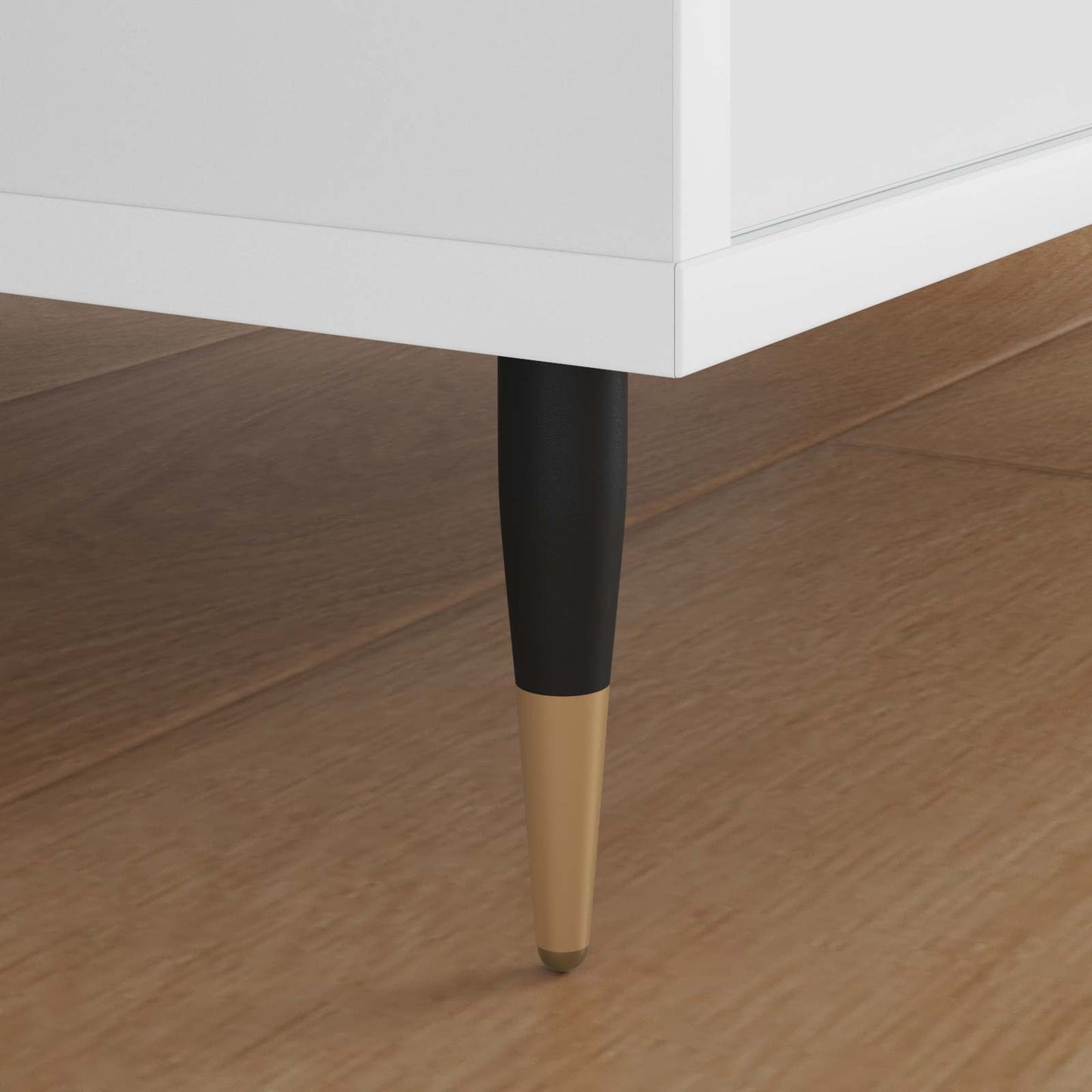 Møbelføtter 12 pcs Svart og Gull Ø 40 x 98 mm Jern