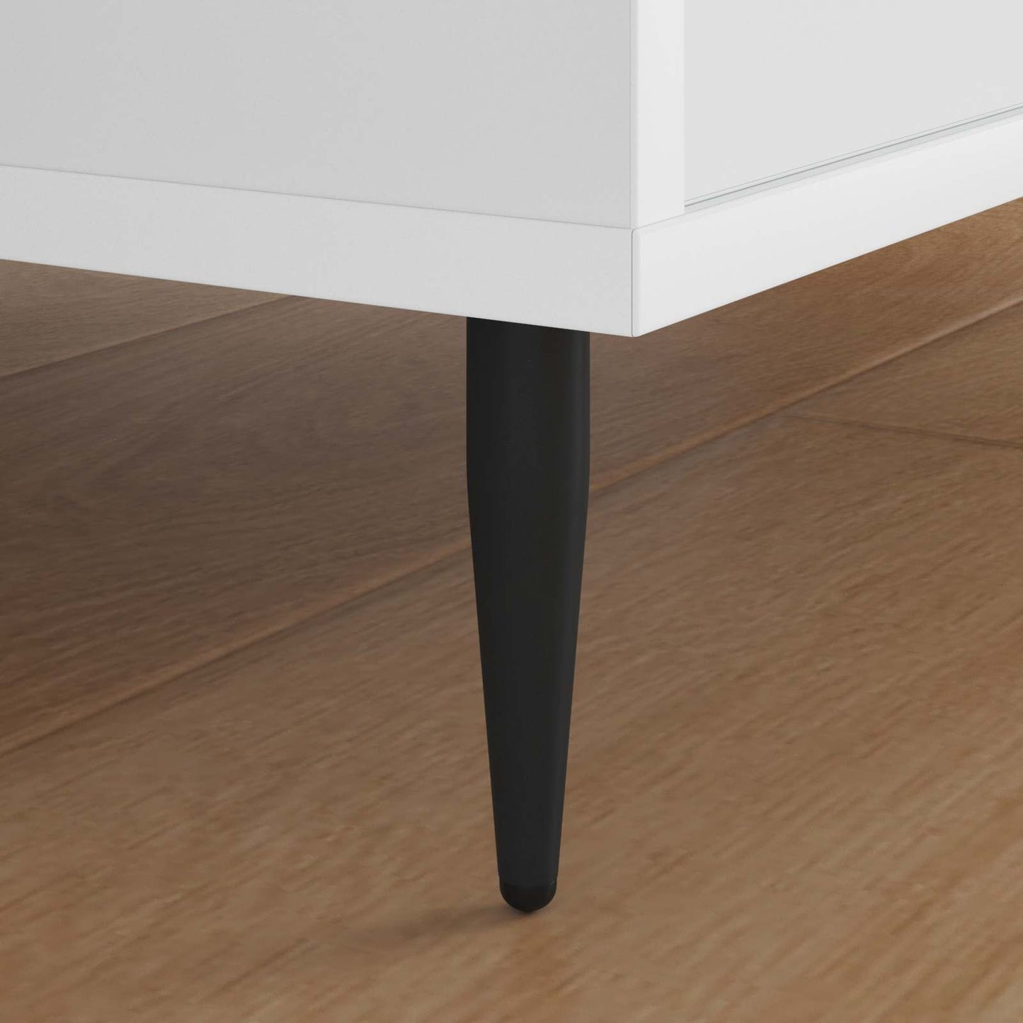 Møbelføtter 12 pcs Svart Ø 40 x 98 mm Jern