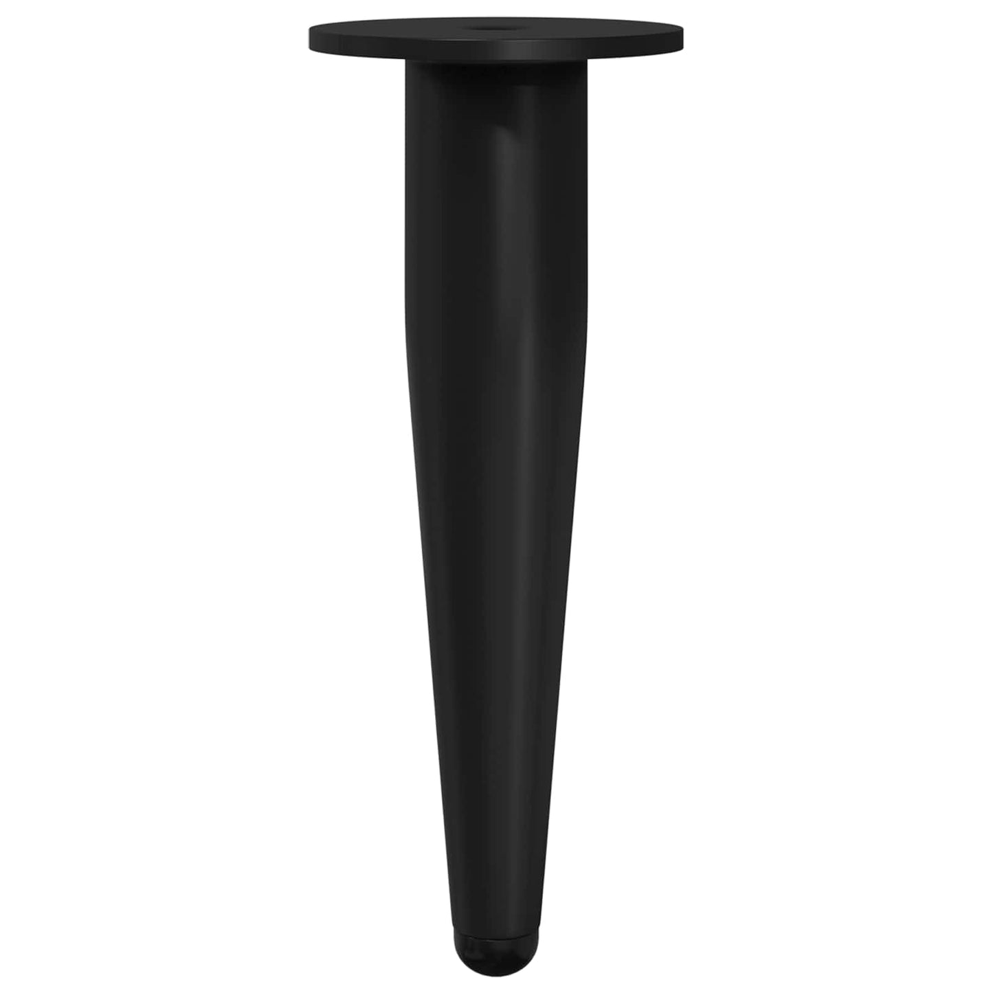Møbelføtter 12 pcs Svart Ø 40 x 98 mm Jern
