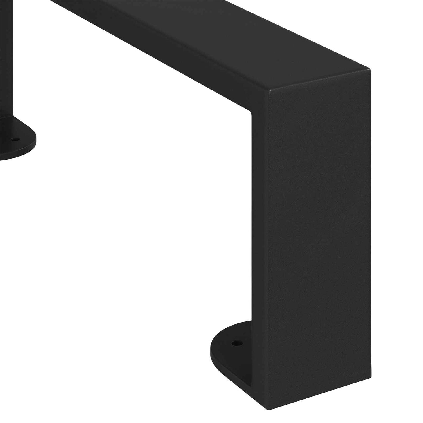 Møbelføtter 12 pcs Svart 281 x 40,5 x 100 mm Jern