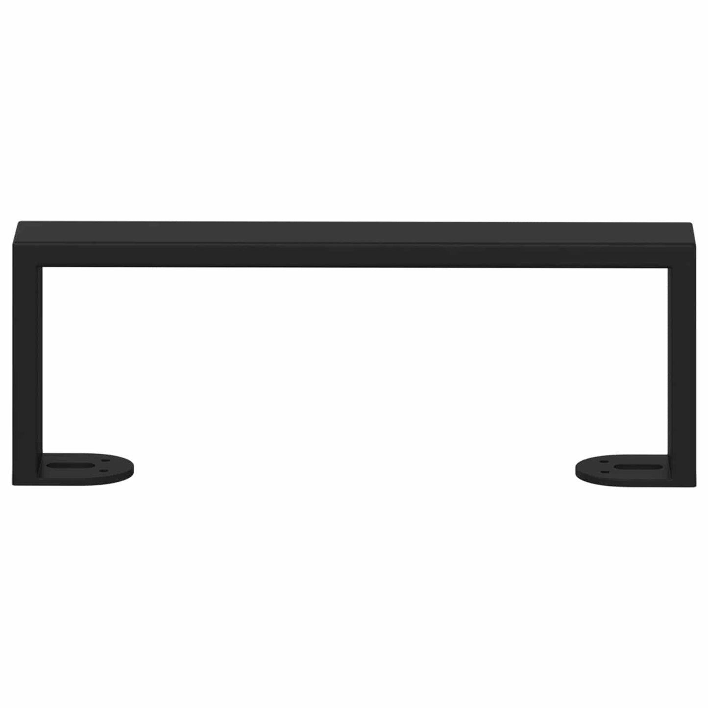 Møbelføtter 12 pcs Svart 281 x 40,5 x 100 mm Jern