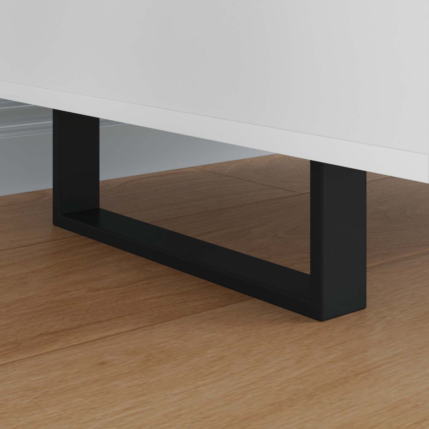 Møbelføtter 12 pcs Svart 311 x 40,5 x 100 mm Jern